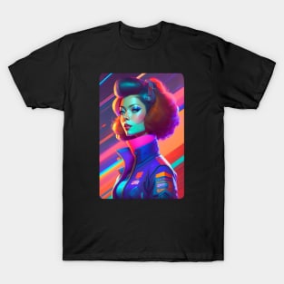 70's cyberpunk woman T-Shirt